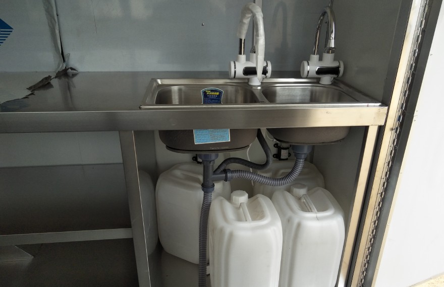 water system in the donut concession trailer